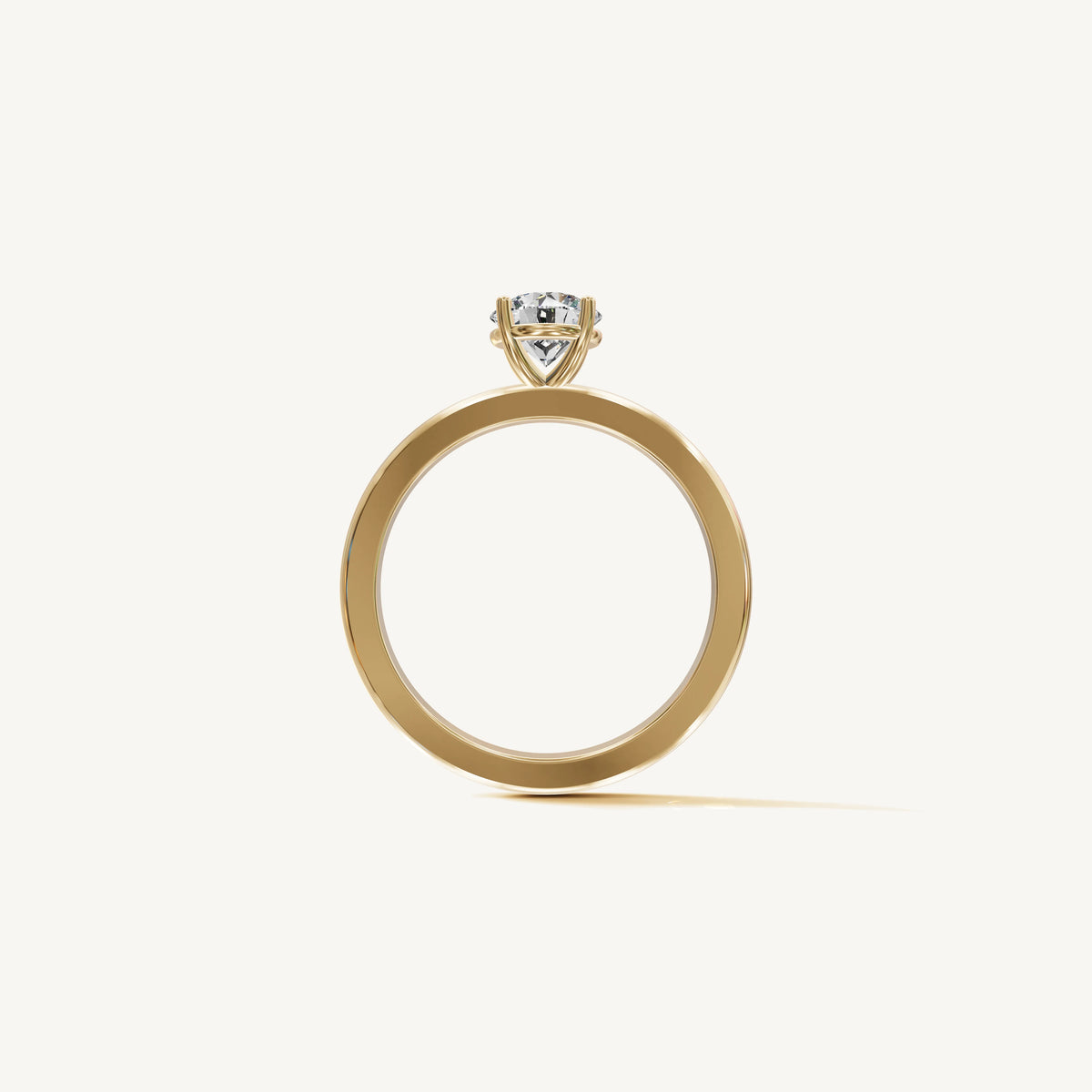 Solitaire 4-Prong Ring with 0.75ct Brilliant Diamond 