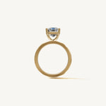 Solitaire 4-Prong Ring with 3ct Asscher Diamond 