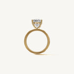 Solitaire 4-Prong Ring with 3ct Cushion Diamond 