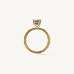 Solitaire 4-Prong Ring with 2ct Emerald Diamond 