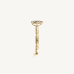 Solitaire 4-Prong Ring with 0.5ct Marquise Diamond 