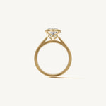 Solitaire Bezel Ring with 0.75ct Cushion Diamond 