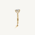 Solitaire 4-Prong Ring with 1.5ct Heart Diamond 