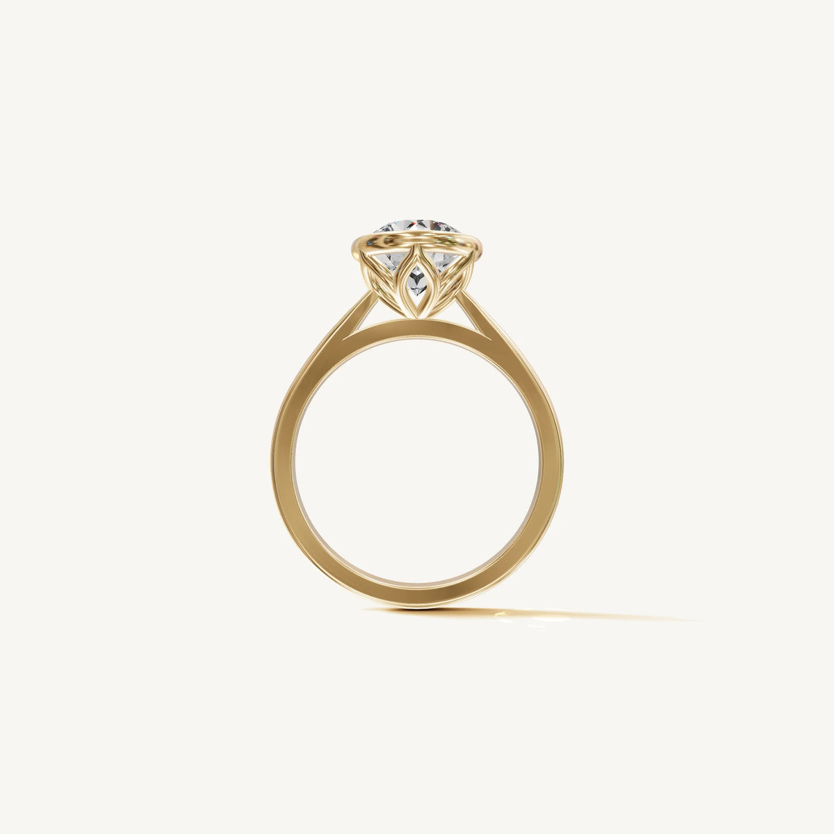 Solitaire Bezel Ring with 1ct Brilliant Diamond 