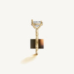 Solitaire 4-Prong Ring with 2ct Oval Diamond 