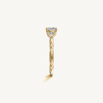Solitaire 4-Prong Ring with 1ct Cushion Diamond 