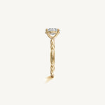 Solitaire 4-Prong Ring with 1ct Oval Diamond 