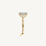 Solitaire 4-Prong Ring with 3ct Radiant Diamond 
