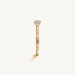 Solitaire 4-Prong Ring with 0.5ct Brilliant Diamond 