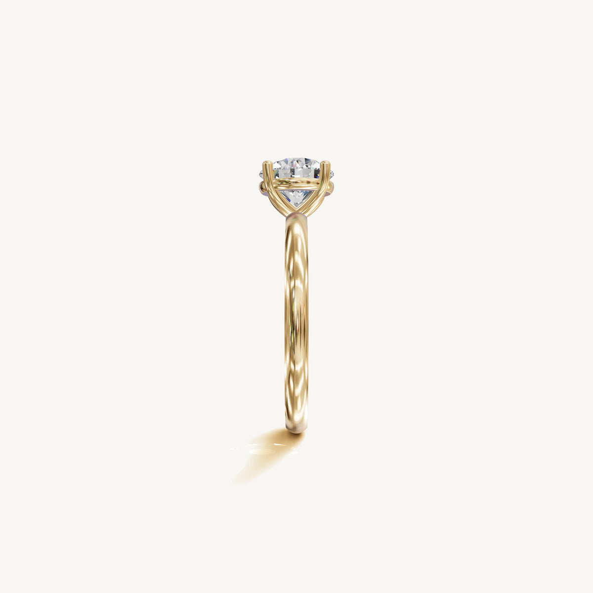 Solitaire 4-Prong Ring with 1.5ct Brilliant Diamond 