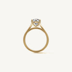 Solitaire Cathedral Ring with 2ct Brilliant Diamond 