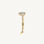 Solitaire 4-Prong Ring with 1ct Pear Diamond 