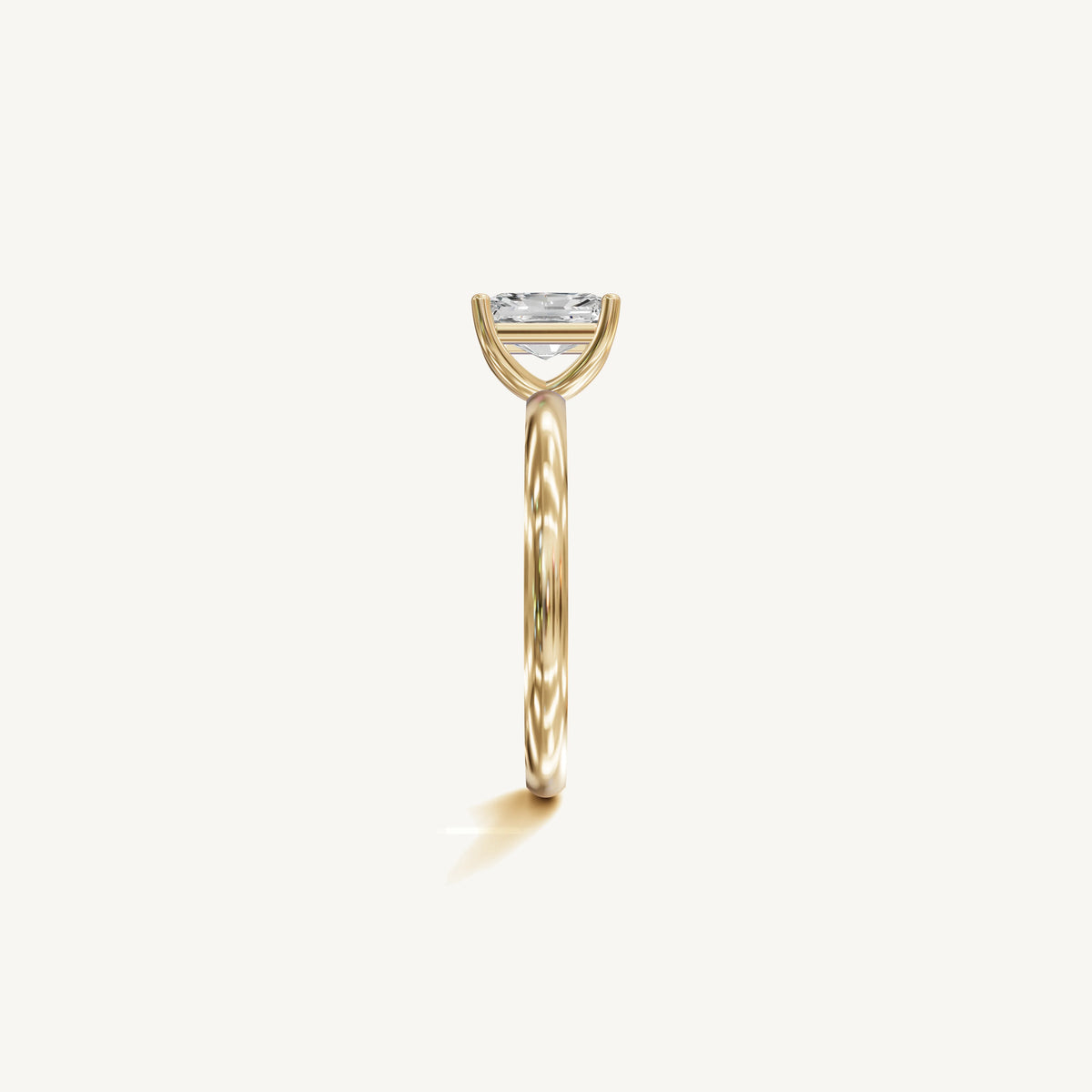 Solitaire 4-Prong Ring with 1ct Radiant Diamond 