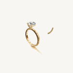 Solitaire 4-Prong Ring with 2ct Brilliant Diamond 