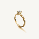 Solitaire 4-Prong Ring with 0.5ct Asscher Diamond 