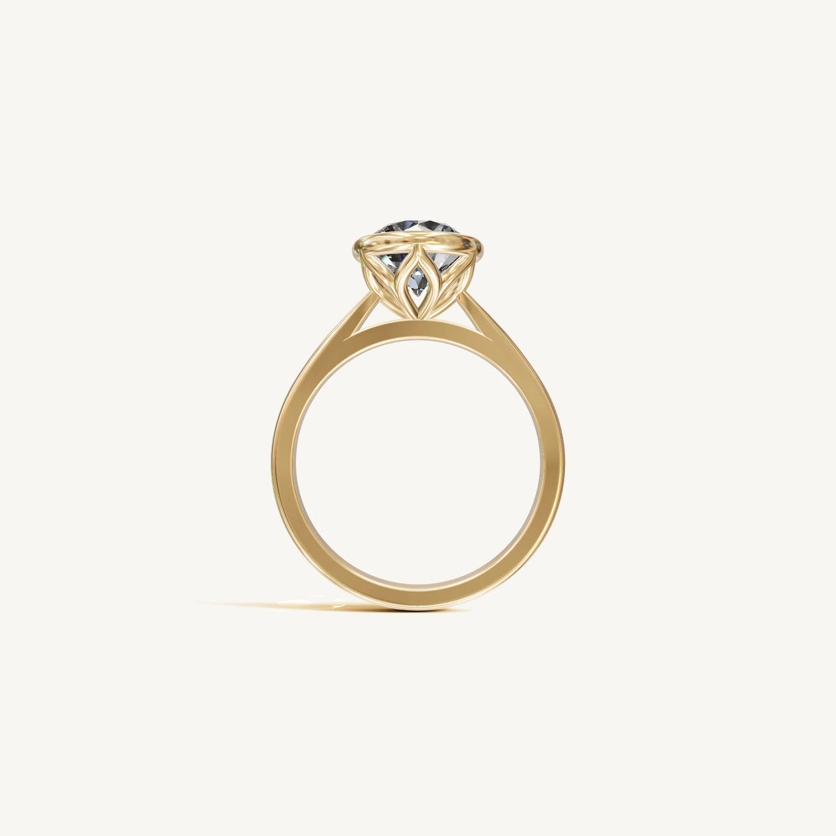 Solitaire Bezel Ring with 1ct Brilliant Diamond 