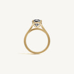 Solitaire Cathedral Ring with 2ct Brilliant Diamond 