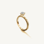 Solitaire 4-Prong Ring with 0.5ct Heart Diamond 