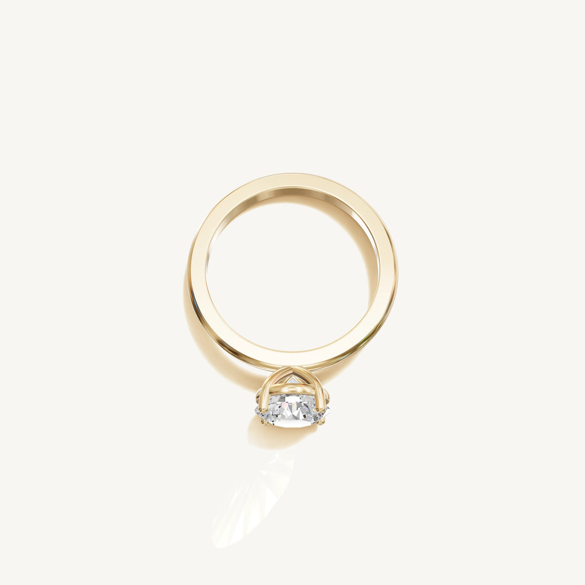 Solitaire 4-Prong Ring with 1.5ct Brilliant Diamond 