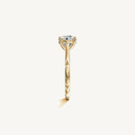 Solitaire Cathedral Ring with 2ct Brilliant Diamond 