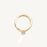 Solitaire 4-Prong Ring with 0.75ct Emerald Diamond 