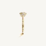 Solitaire Bezel Ring with 0.75ct Cushion Diamond 