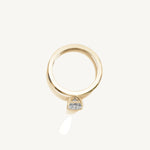 Solitaire 4-Prong Ring with 0.75ct Asscher Diamond 