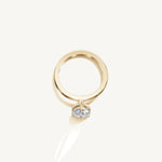 Solitaire 4-Prong Ring with 2ct Pear Diamond 