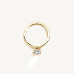 Solitaire 4-Prong Ring with 2ct Asscher Diamond 