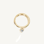 Solitaire 4-Prong Ring with 0.75ct Pear Diamond 