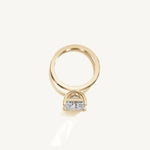 Solitaire 4-Prong Ring with 3ct Princess Diamond 