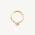 Solitaire 4-Prong Ring with 0.5ct Heart Diamond 