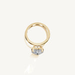 Solitaire 4-Prong Ring with 3ct Heart Diamond 