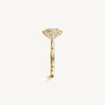 Solitaire Bezel Ring with 2ct Oval Diamond 