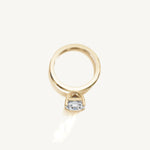 Solitaire 4-Prong Ring with 3ct Asscher Diamond 