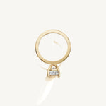 Solitaire 4-Prong Ring with 2ct Oval Diamond 