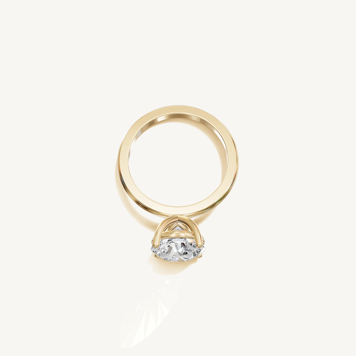 Solitaire 4-Prong Ring with 3ct Brilliant Diamond 