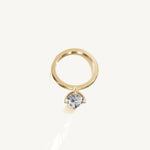Solitaire 4-Prong Ring with 3ct Marquise Diamond 