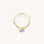 Solitaire 4-Prong Ring with 0.75ct Heart Diamond 