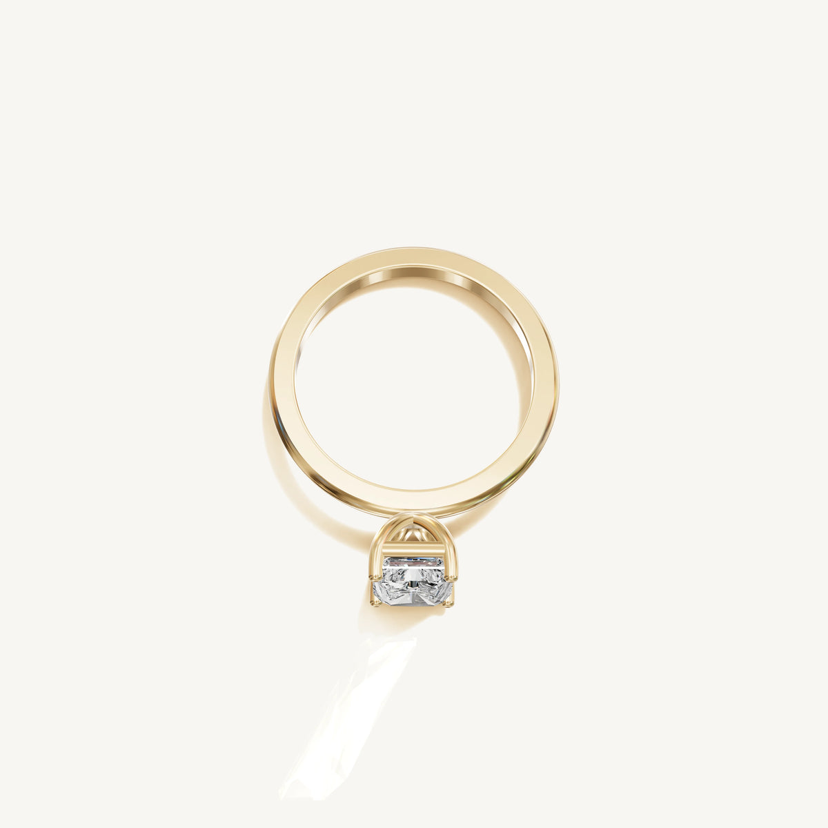 Solitaire 4-Prong Ring with 1.5ct Radiant Diamond 