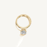 Solitaire 4-Prong Ring with 3ct Oval Diamond 