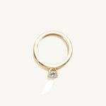 Solitaire 4-Prong Ring with 0.75ct Cushion Diamond 
