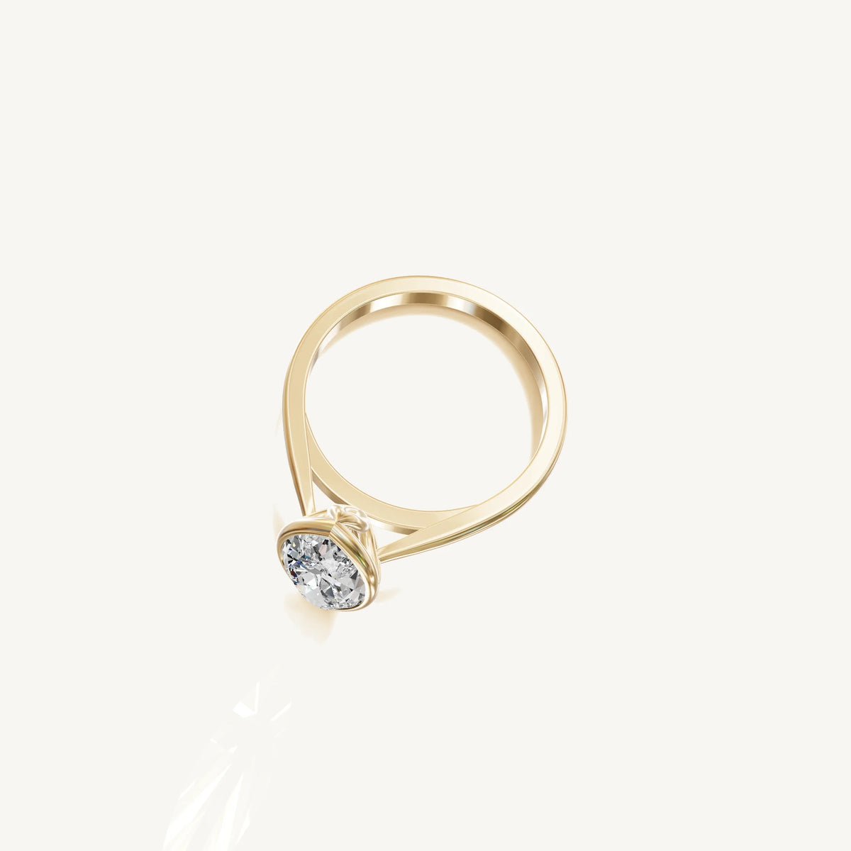 Solitaire Bezel Ring with 3ct Marquise Diamond 