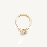 Solitaire Cathedral Ring with 2ct Brilliant Diamond 