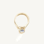Solitaire Cathedral Ring with 2ct Cushion Diamond 